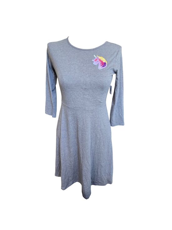Old Navy Other - Old Navy Girls Dress Unicorn Sequin Graphic Gray XXL (16) NWOT JJ4258